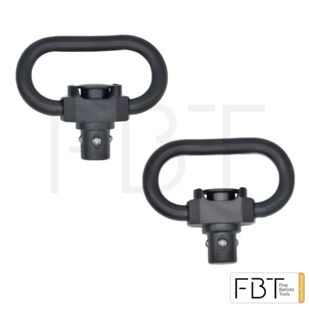 Halder PUSH & GO sling swivel 6 mm | SLIM version | 23 mm wide