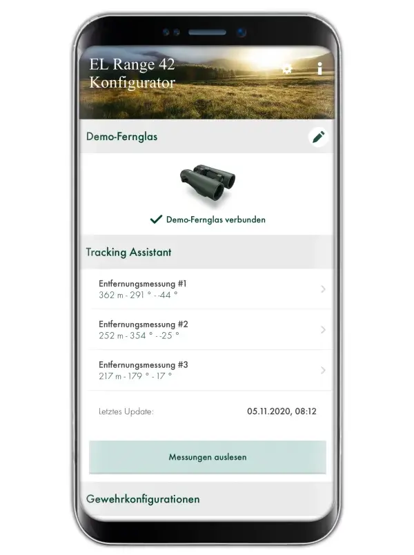 Swarovski El Range Konfigurator App Mobile