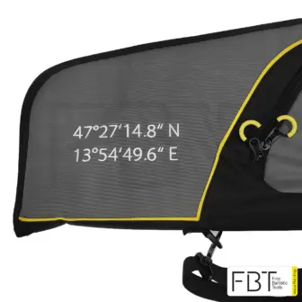 Waffentasche | Gewehrtasche für Langwaffen von FBT | komfortabler und sicherer Transport 11 Waffentasche | Gewehrtasche Detail Koordinaten | sicherer Transport von Waffen für Jagd und Sport | Fine Ballistic Tools