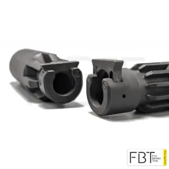 Schalldämpfer INCA TAC K44Ti für Waffen mit NATO A2 QD-System | 3D Druck Tactical Titan Silencer | 100% Full Auto Funktion | NUR AT und DE Kunden 8 Schalldämpfer INCA TAC NATO Klemmung | 3D Titan Druck für Automatische Waffen