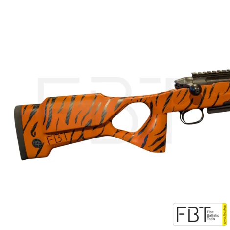 Heym SR30 .300 Win. Mag. rifle with UNIC carbon stock in orange - Tiger Camo