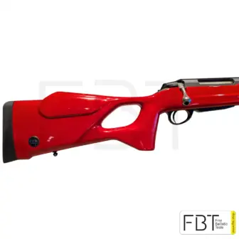 Tikka T3x .308 Win. Waffe mit UNIC Carbonschaft Rot High Glossy und Integral Schalldämpfer