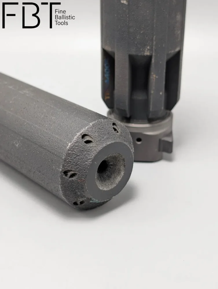 INCA TAC Schalldämpfer nach 10.000 Schüssen aus Steyr AUG
