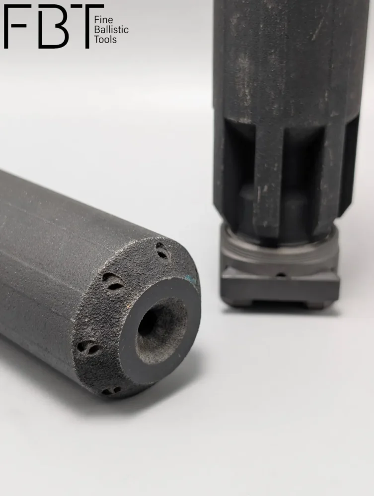 INCA TAC Schalldämpfer nach 10.000 Schüssen aus Steyr AUG