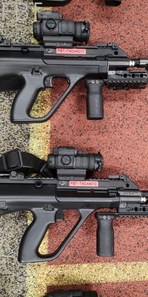Test INCA TAC Schalldämpfer | Steyr AUG BMI Polizei Einsatztrainingszentrum Vorarlberg - jeder TAC Schalldämpfer ist nummeriert